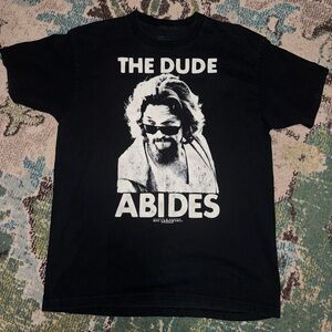 Ripple Junction Black 'The Dude Abides' Graphic Tee